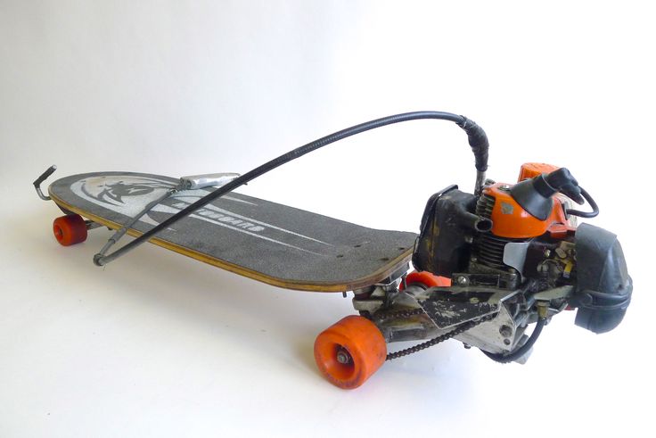A motorização do skateboard